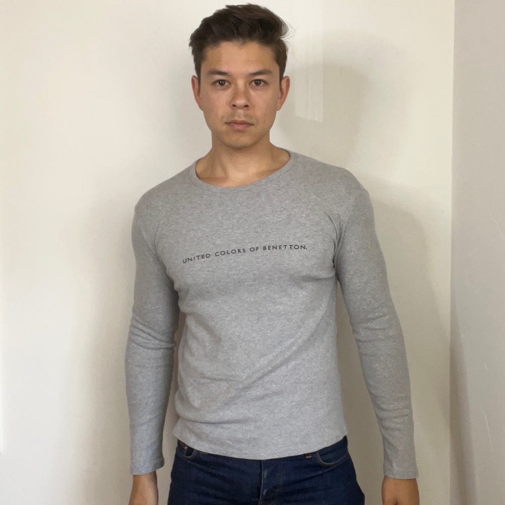 United colors of Benetton long sleeve gray shirt